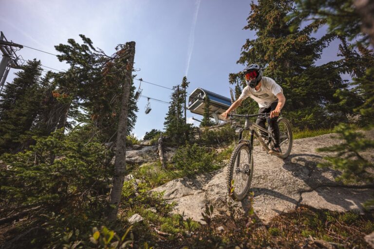 Lift accessed down hill biking at Big White